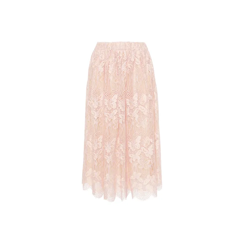 Zimmermann Harmony Lace Midi Skirt-0