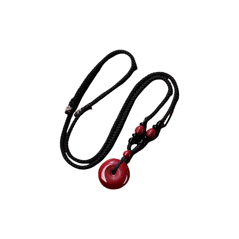ZHIZUO Natural Cinnabar Pendants Unisex-0