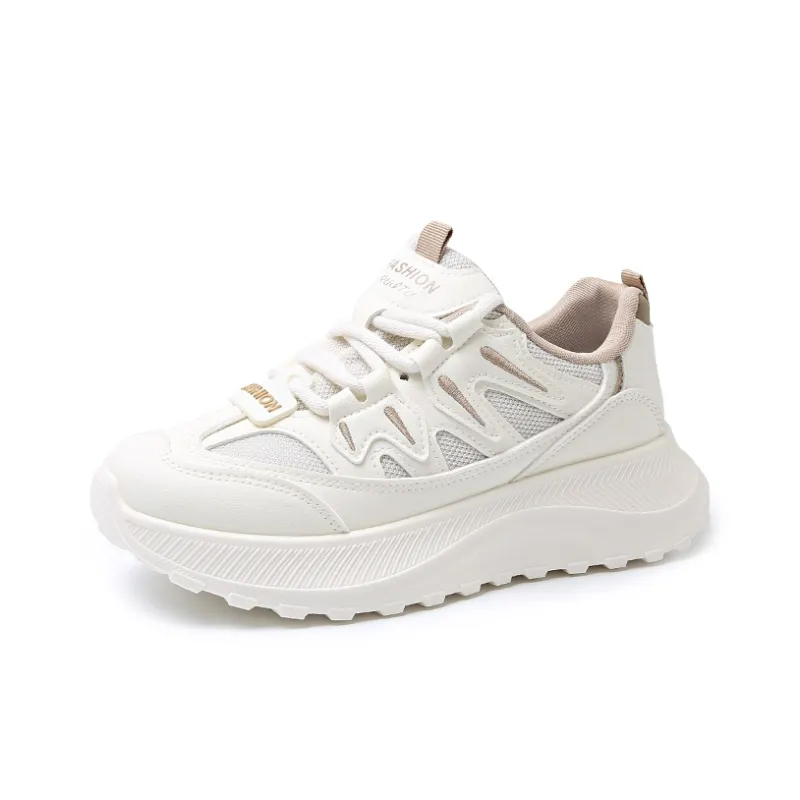 REIHUNG Slip Resistant And Abrasion Resistant Support Low Top Chunky Sneakers Women's-7