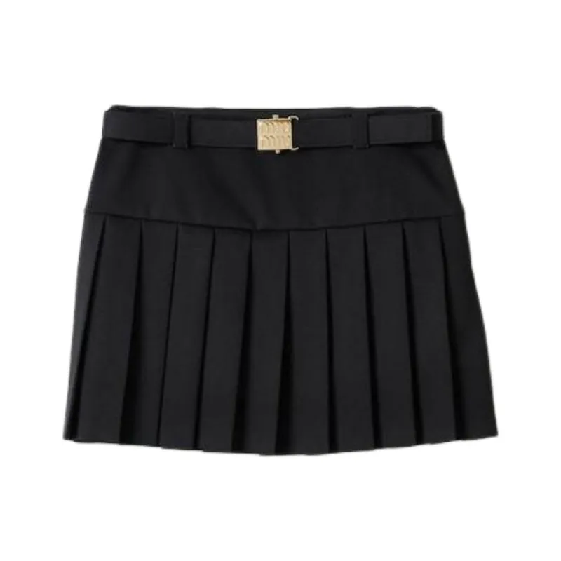 MIU MIU Casual Short Skirts Women's Black-0