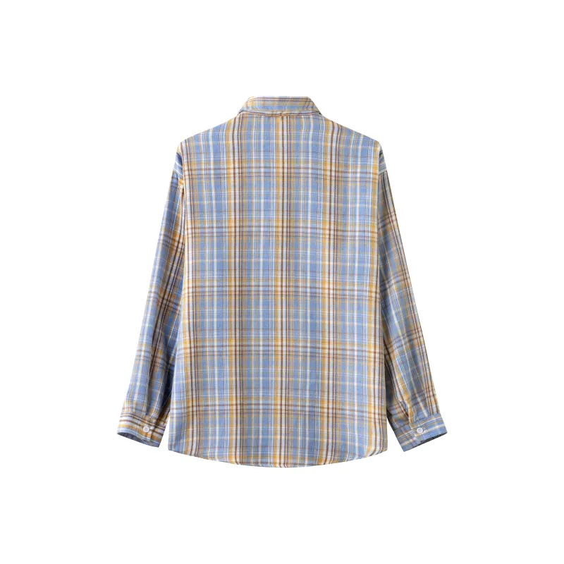 David Bakken Shirts Unisex Yellow Plaid-1