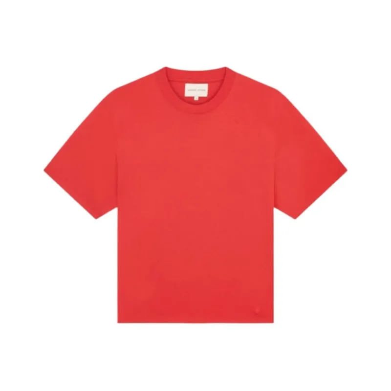 Loulou De Saison Logo embroidered T shirt-0