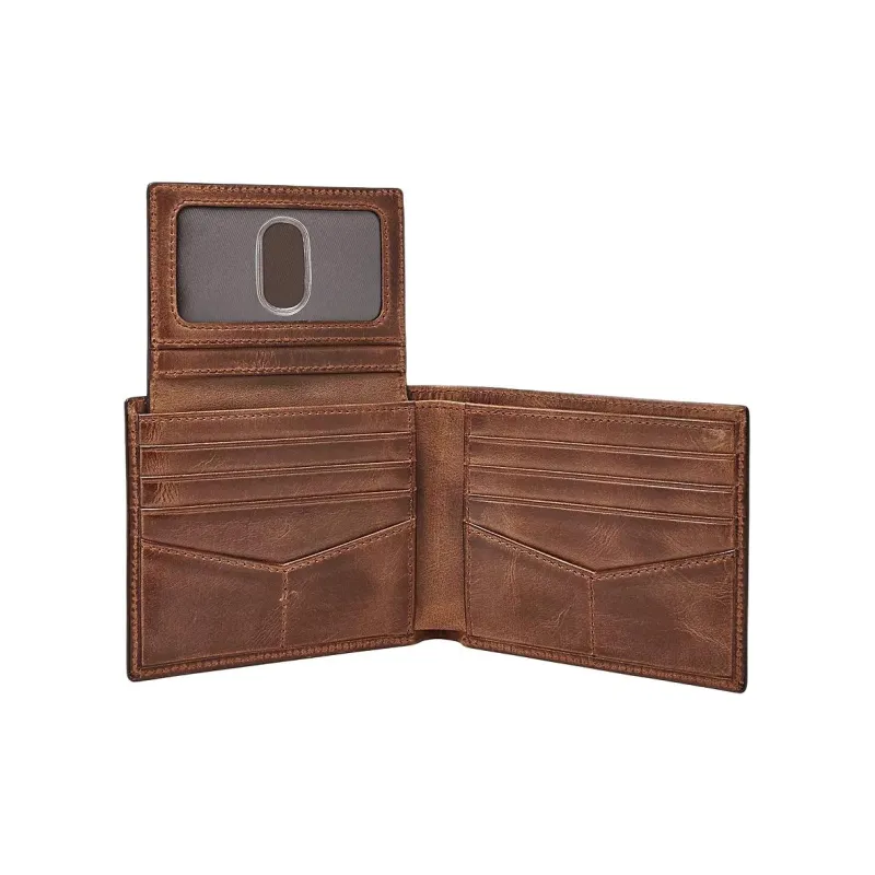 FOSSIL Leather Wallet Men's Brown-2