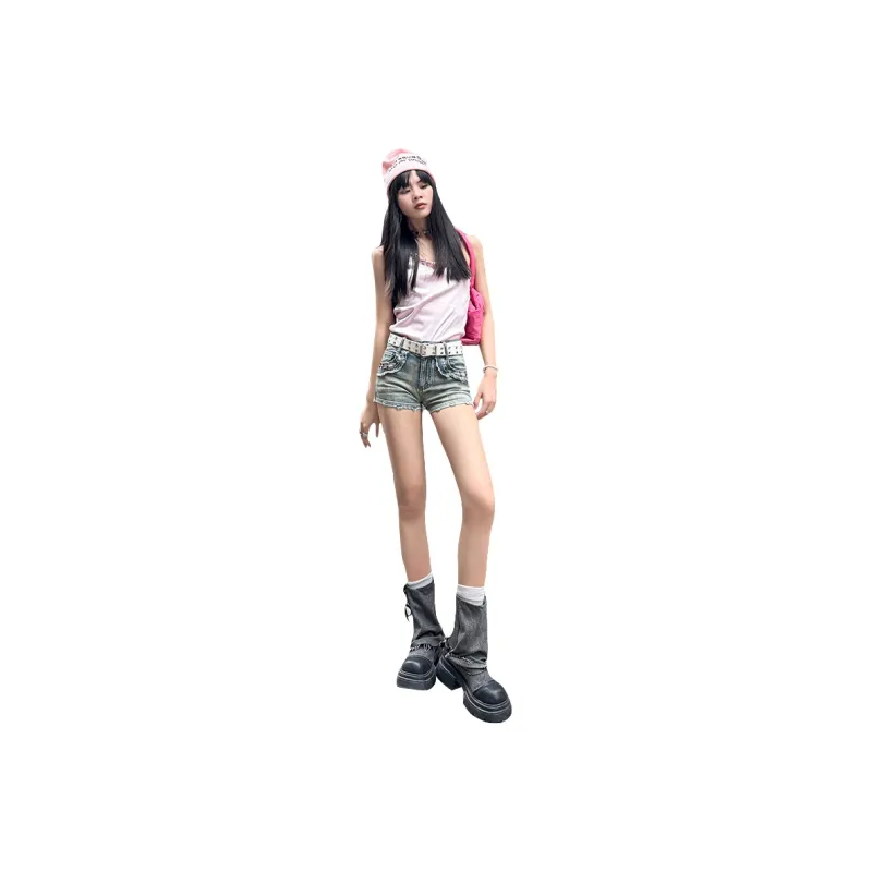ZAZN Denim Shorts Women's Vintage Blue-0