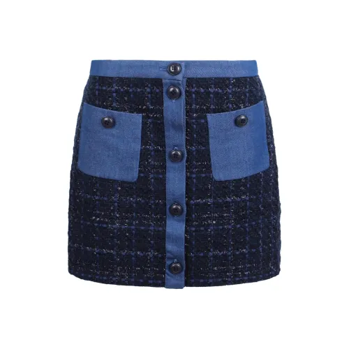 BAUM UND PFERDGARTEN Casual Short Skirts Women's Blue