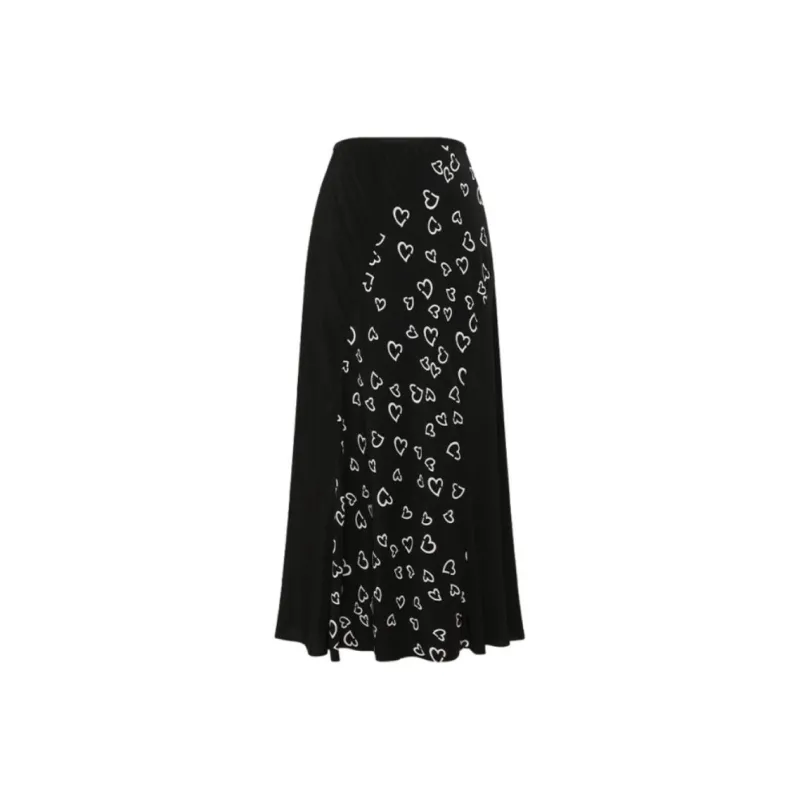 DVF Diane Von Furstenberg SS24 Casual Long Skirts Women's Black-0