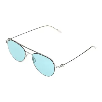 MONTBLANC Metal Aviator Sunglasses Unisex Silver