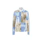 Blue Gray Print WA43