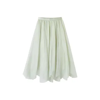 Mt Casual Long Skirts Women's Light Aqua Green