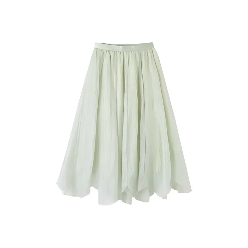 Mt Casual Long Skirts Women's Light Aqua Green-0