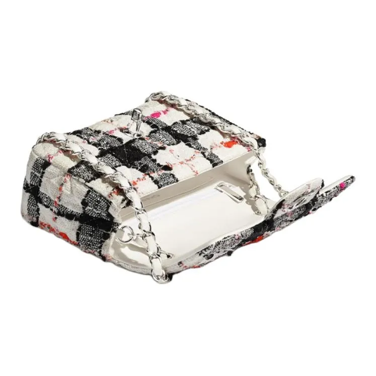 CHANEL Canvas Flap Bag, Chain Bag, Crossbody Bag, Shoulder Bag Women's Multicolor-2