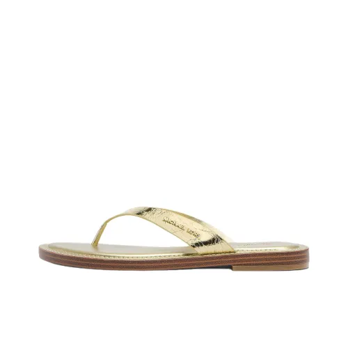 MICHAEL KORS Flip Flops Women's Gold