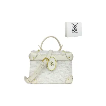 MACK JODAER Synthetic Leather One Shoulder Handbag Women's Ecru
