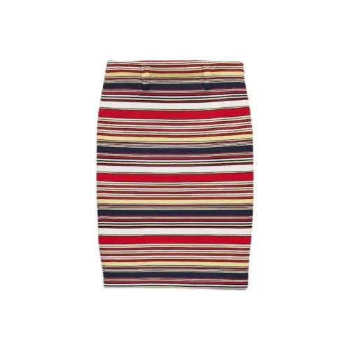PRADA Striped Cotton Skirt