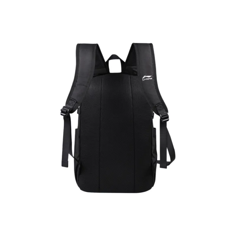 LiNing Polyester Backpack Regular Unisex Black/Light Lime/Blue-2