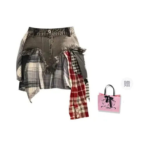 Spicy Gals UNIFREE Denim Short Skirts Womens Women's Gray