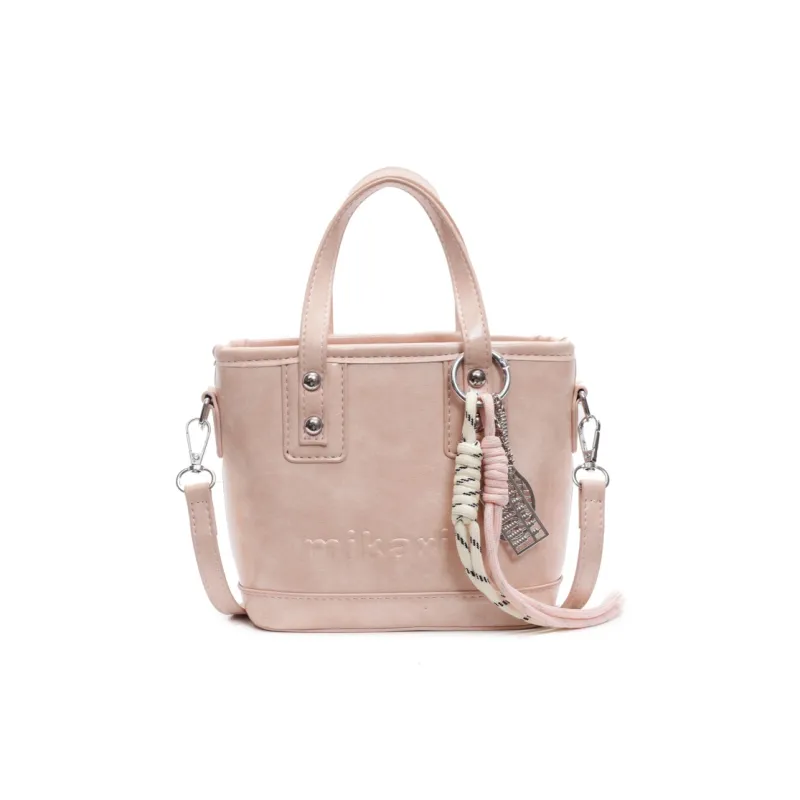 TOUTSEUL YOLO PU One Shoulder Handbag Women's Ecru/Black/Pink/Coffee-10