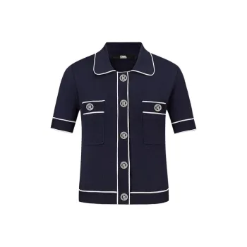 KARL LAGERFELD SS25 Knitwear Women's Navy Blue