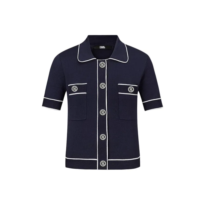 KARL LAGERFELD SS25 Knitwear Women's Navy Blue-0