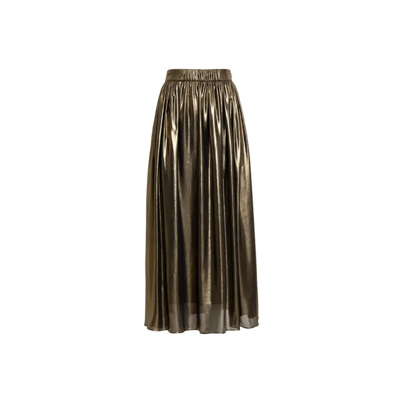 LIZZY Casual Long Skirts Women's Gold-0