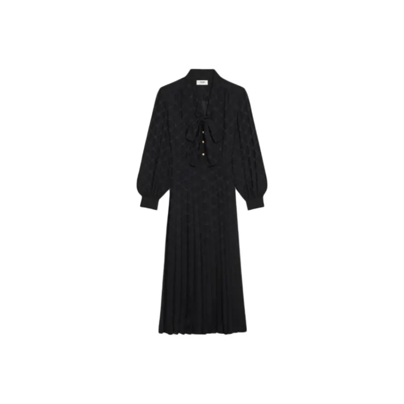 CELINE Long Sleeved Dresses Women's Black-0