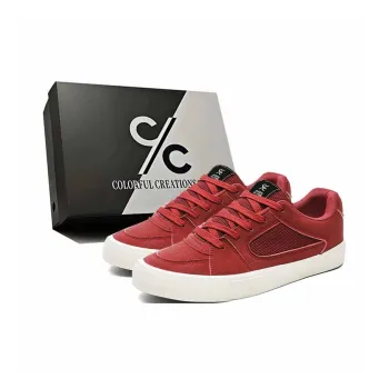 Colorful Creations Slip Resistant Cushioning Abrasion Resistant Breathable Low Top Skateboard Shoes Men's