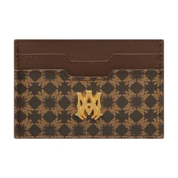 AMIRI Cotton Card Holder Unisex Chocolate