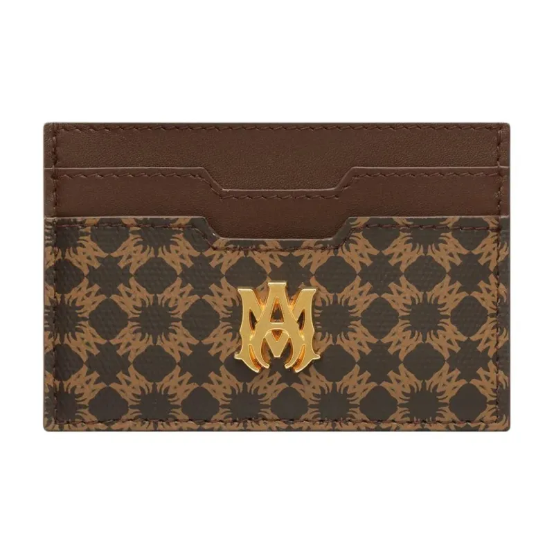 AMIRI Cotton Card Holder Unisex Chocolate-0