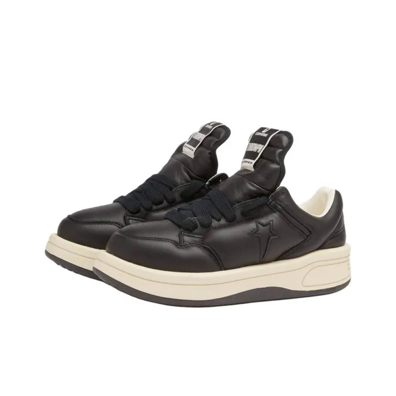 Converse x Rick Owens DRKSHDW TURBOWPN OX Low Top Skateboard Shoes Men's Black-3