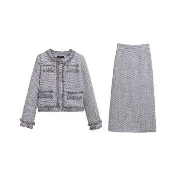 AHDO Skirt Set Women's Light Gray