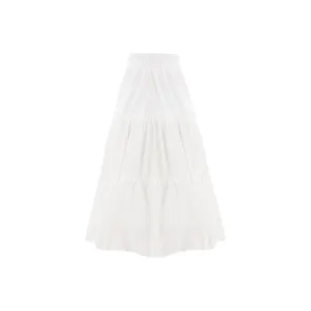 Juden Choi Casual Long Skirt Women's White