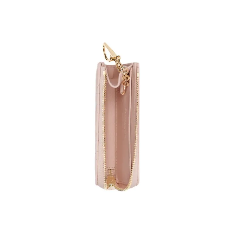 DIOR Lady Dior Lambskin Key Pouch Women's Pink-3