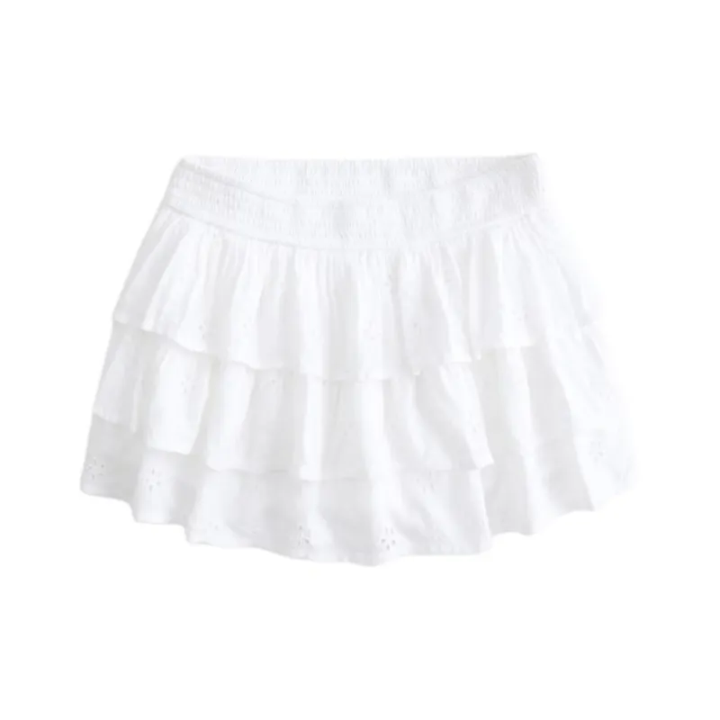 Hollister Casual Short Skirts Women's White-0