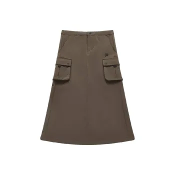 FILA FUSION URBAN TECH Casual Long Skirts Women's Coffee