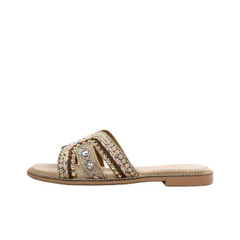 Safiya Slide Slippers Unisex Champagne