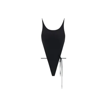 SAINT LAURENT Drawstring Backless Swimsuit