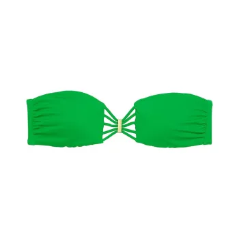 Victoria's Secret PINK Archives Swim Strappy Bandeau Bikini Top / Island Jade Bikini Women's Island Jade