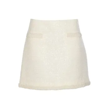 Self portrait Casual Short Skirts Women's White