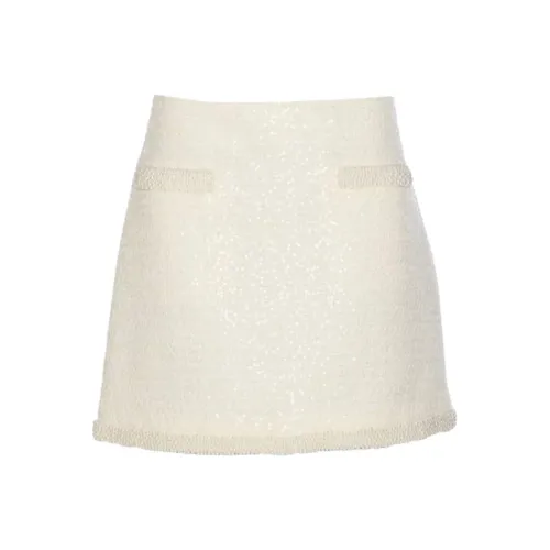 Self portrait Casual Short Skirts Women's White