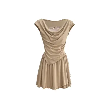 JOSR Two Piece Skirt Sets Women's Khaki