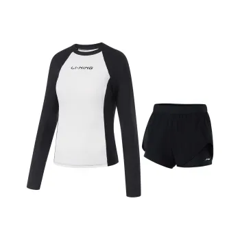 LiNing Two Piece Swimsuits Women's Black/Standard White