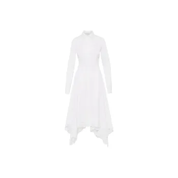 Oscar De La Renta Floral Guipure Handkerchief Dress