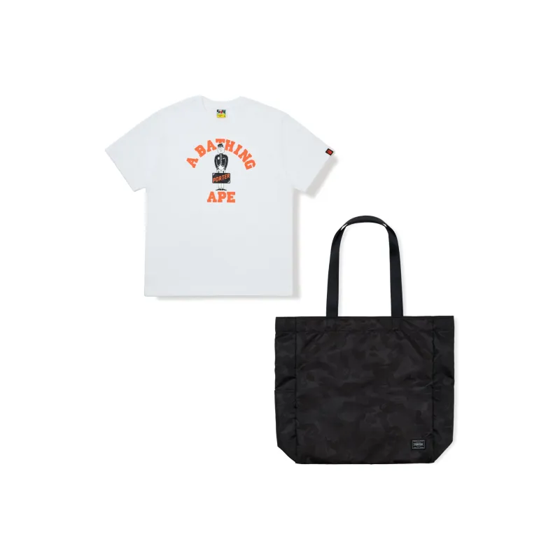 Porter X A BATHING APE PORTER Collaboration T Shirts Unisex-8