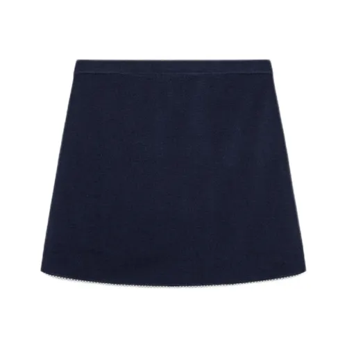 ZARA Casual Short Skirts Women's Sea Blue