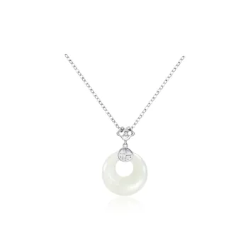 AEMC Colored Glaze Jade Necklaces Unisex