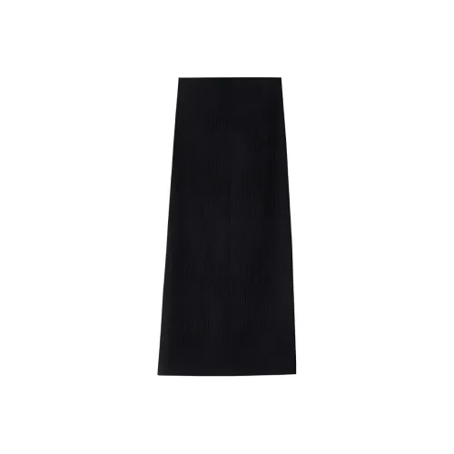 SHALLOW STREAMS Casual Long Skirt Women's Classic Black
