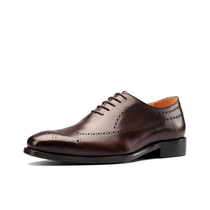 Bansley Dress Shoes Unisex Low Top Black-6