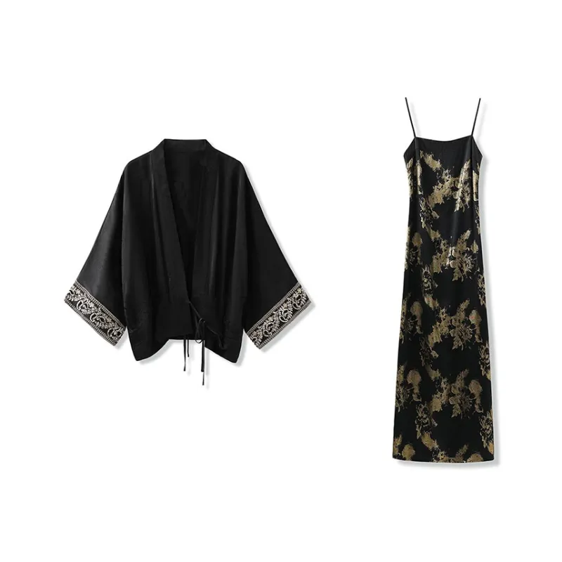 CHARM PICK Skirt Set Women's Black-0