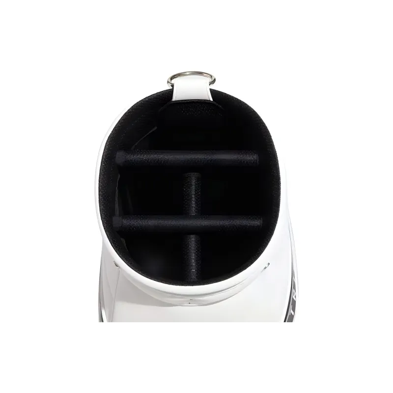 Adidas Polyurethane Artificial Leather Bonded Golf Bag Storage Bags Women's White & Black-2