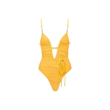 Victoria's Secret BLUEBELLA Orta Multi-way Plunge Swimsuit / Y One-piece Swimsuit Women's Yellow